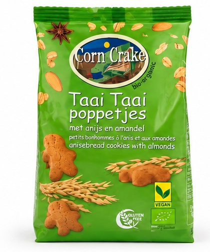 Biologische glutenvrije Taaitaai poppetjes 125 gram