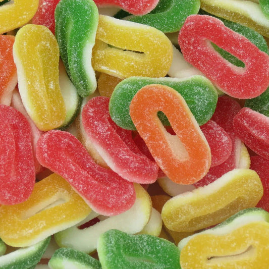 Gesuikerde fruit ringen