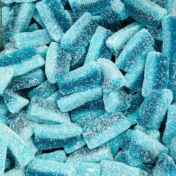 Mega zure blauwe partjes